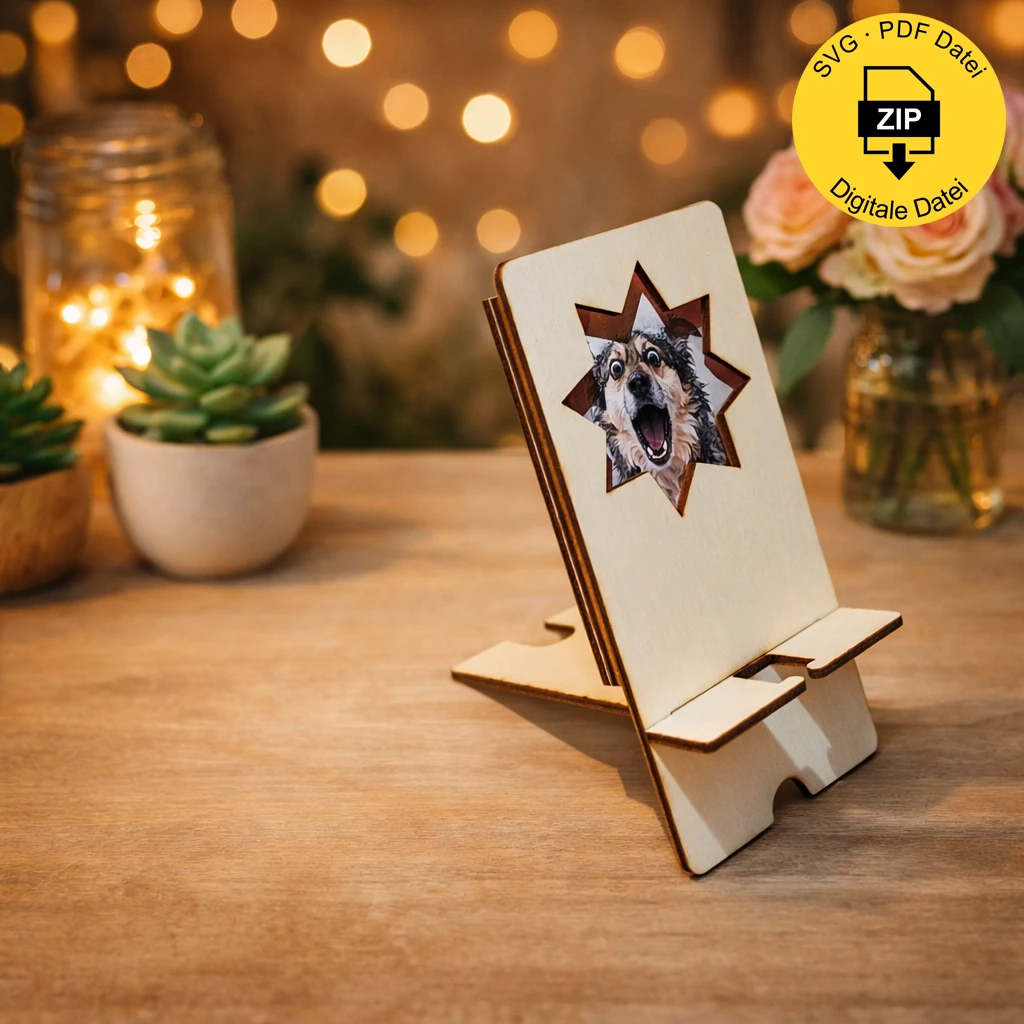 📱 Handyhalter mit Foto-Slot – hält dein Smartphone. Und deine Lieblingsmenschen.