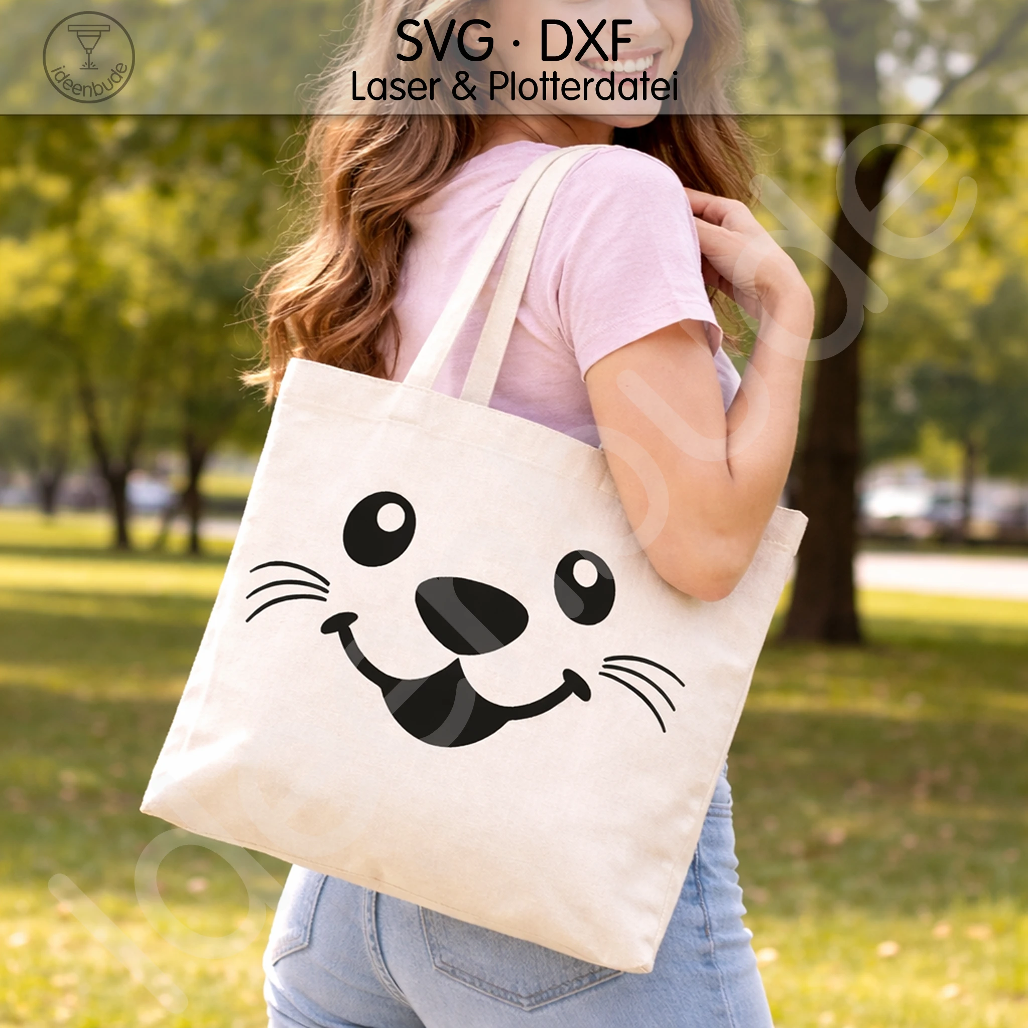 Süßes Bunny-Motiv für Tassen, Taschen & Deko